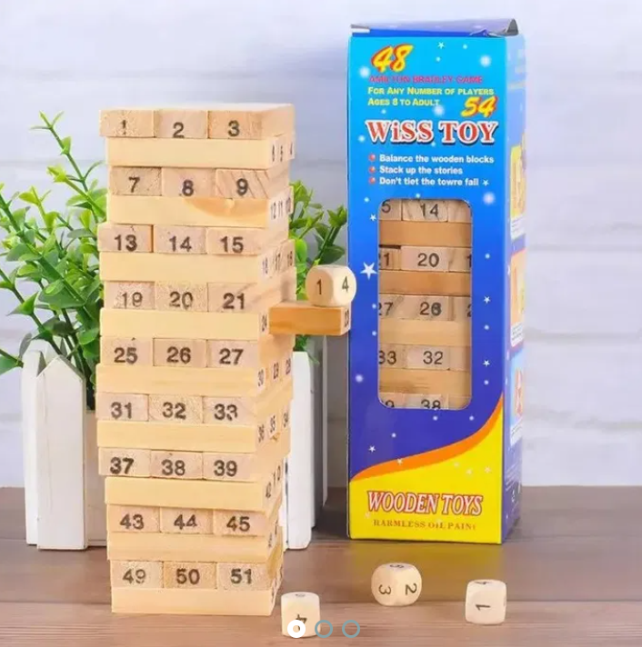 Jenga pequeña didactico