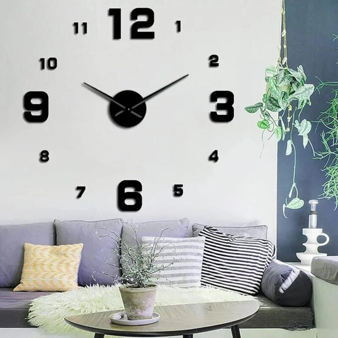 Reloj pared, 40cm diseño pegatina sticke